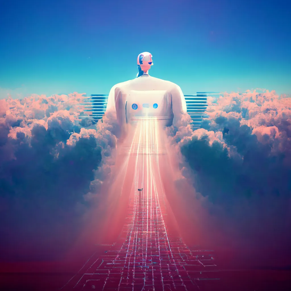 This is how an artificial intelligence imagines God. Does it really, though?