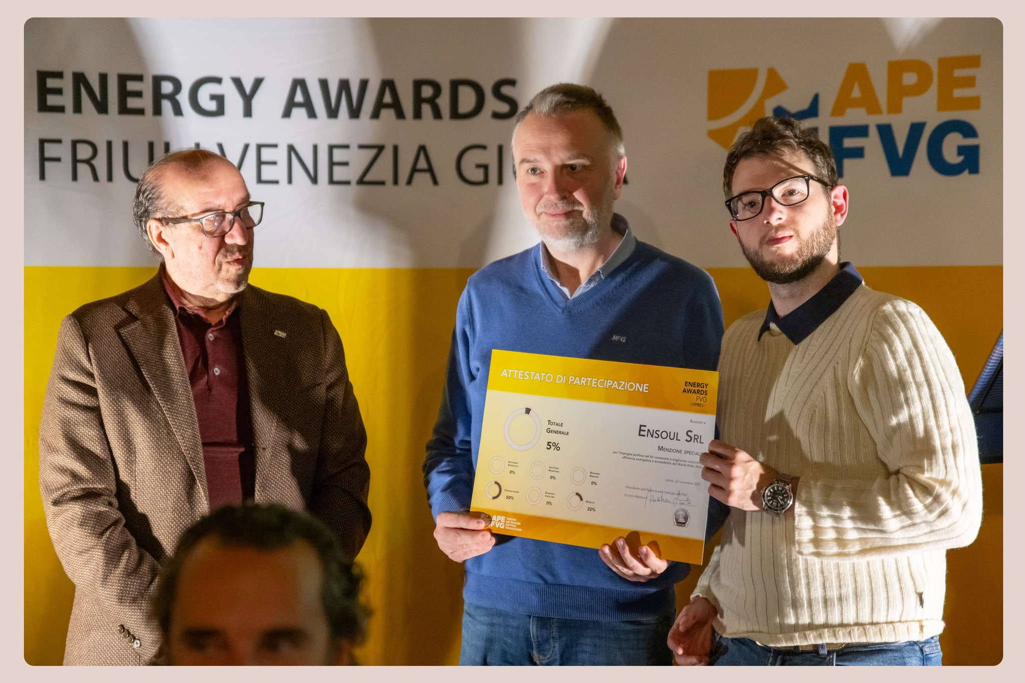 Ensoul wins a special mention at FVG Energy Awards (and about our vision)